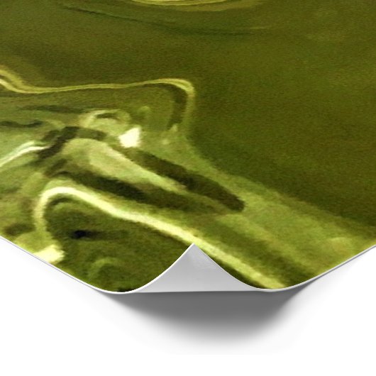 Abstracte kleurstudie 483, poster (Hoek)