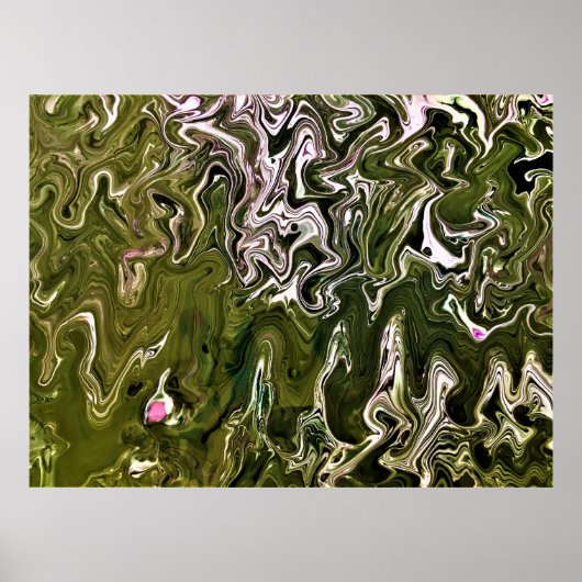 Abstracte kleurstudie 483, poster (Voorkant)