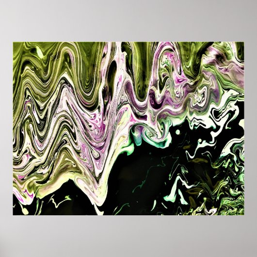 Abstracte kleurstudie 484, poster (Voorkant)