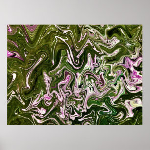 Abstracte kleurstudie 485, poster