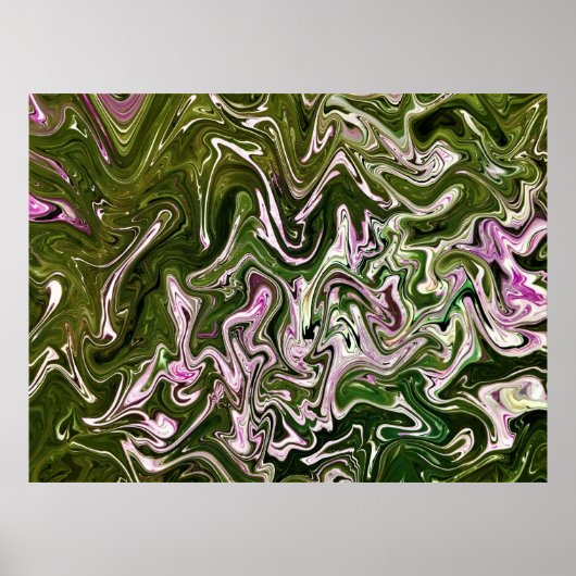 Abstracte kleurstudie 485, poster (Voorkant)