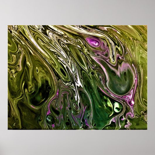 Abstracte kleurstudie 500, poster (Voorkant)