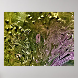 Abstracte kleurstudie 501; poster
