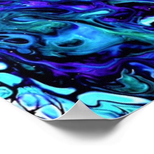 Abstracte kleurstudie 505, poster (Hoek)