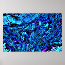 Abstracte kleurstudie 505, poster