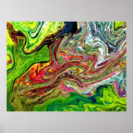 Abstracte kleurstudie 52; poster (Voorkant)