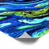 Abstracte kleurstudie 56, poster (Hoek)