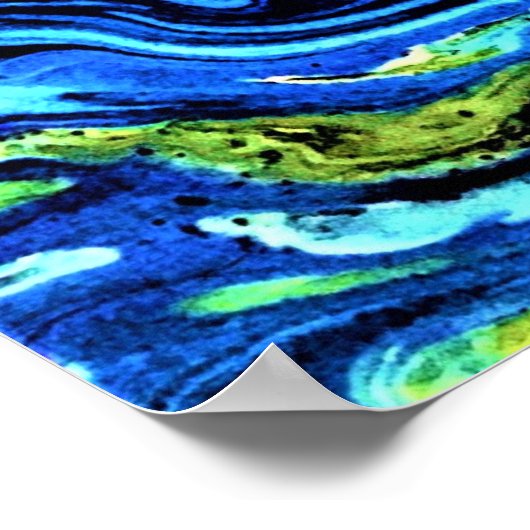 Abstracte kleurstudie 56, poster (Hoek)