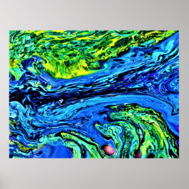 Abstracte kleurstudie 56, poster