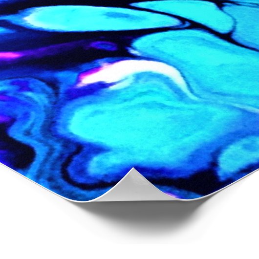 Abstracte kleurstudie 61, poster (Hoek)