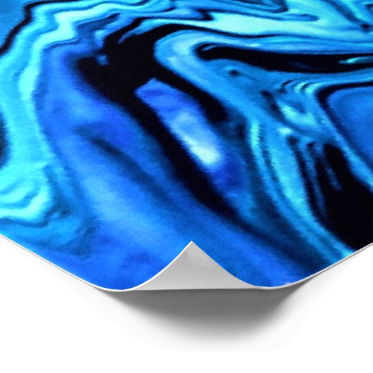 Abstracte kleurstudie 69, poster (Hoek)