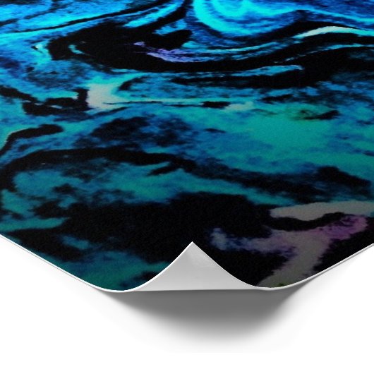 Abstracte kleurstudie 72; poster (Hoek)