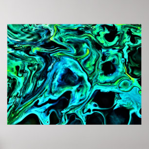 Abstracte kleurstudie 80, poster