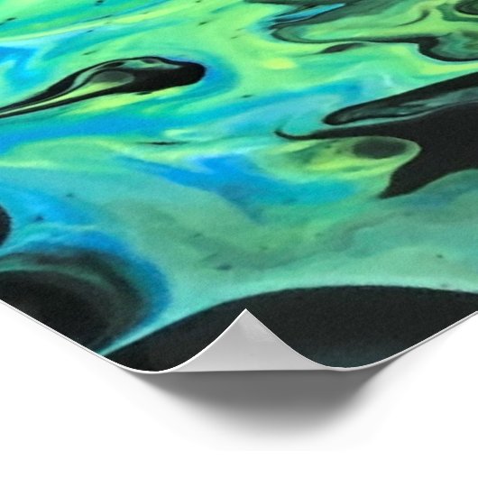 Abstracte kleurstudie 82; poster (Hoek)