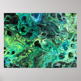 Abstracte kleurstudie 82; poster