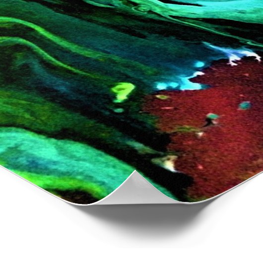 Abstracte kleurstudie 96, poster (Hoek)