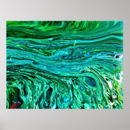 Abstracte kleurstudie 96, poster