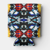 Abstracte kleurtextuur blikjeskoeler (Voorkant)