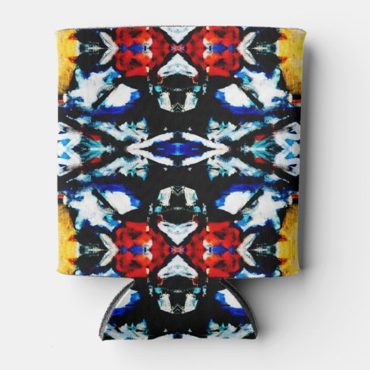 Abstracte kleurtextuur blikjeskoeler (Voorkant)