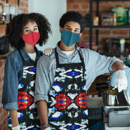 Abstracte kleurtextuur schort