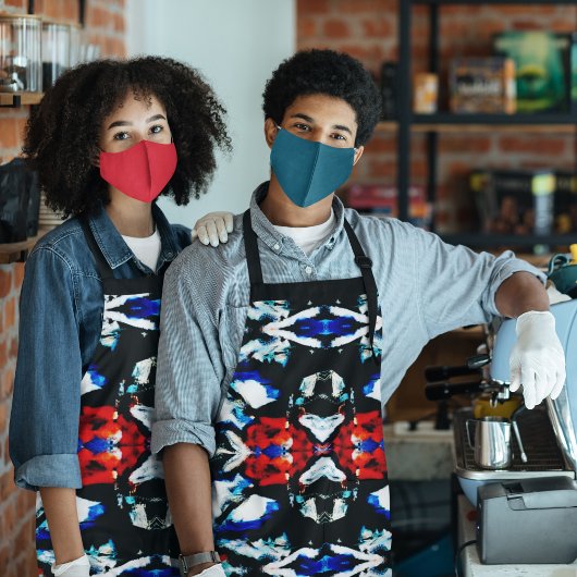 Abstracte kleurtextuur schort