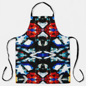 Abstracte kleurtextuur schort (Voorkant)