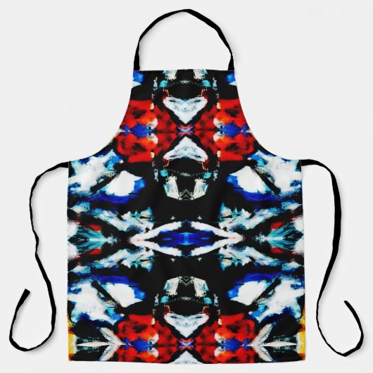 Abstracte kleurtextuur schort (Voorkant)