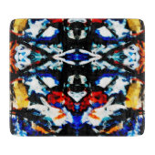 Abstracte kleurtextuur snijplank (Voorkant)