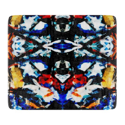 Abstracte kleurtextuur snijplank (Voorkant)