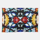 Abstracte kleurtextuur theedoek (Horizontaal)