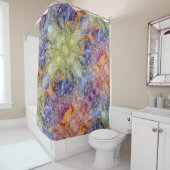 Abstracte kleurtijdastrologie douchegordijn (In situ)
