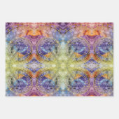 Abstracte kleurtijdastrologie inpakpapier vel (Voorkant 3)