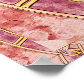 Abstracte kleurtijdastrologie poster (Hoek)