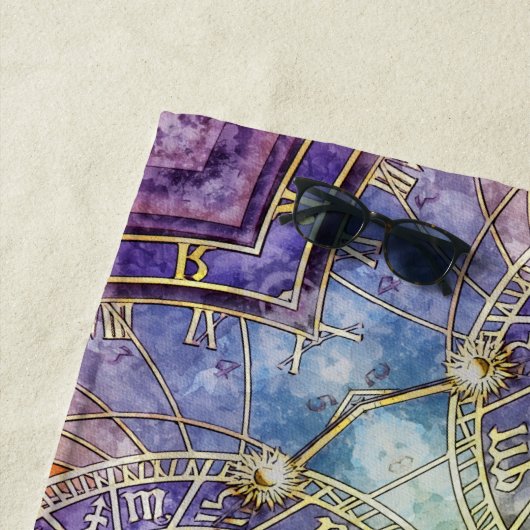 Abstracte kleurtijdastrologie strandlaken (In situ)