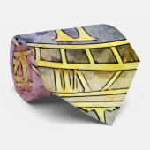 Abstracte kleurtijdastrologie stropdas (Opgerold)