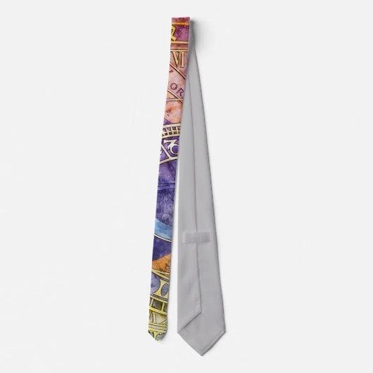 Abstracte kleurtijdastrologie stropdas (Achterkant)