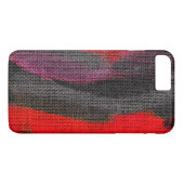 Abstracte kleurverfpenseel Rustic Burlap Case-Mate iPhone Case (Achterkant (Horizontaal))