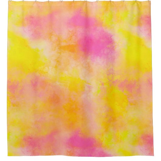 Abstracte kleurverloop Lichtgevende vreugde Douchegordijn (Voorkant)