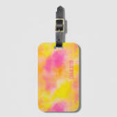 Abstracte Kleurverloop Lichtgevende Vreugde Naam t Bagagelabel (Voorkant (verticaal))
