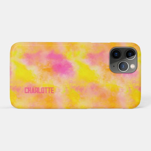 Abstracte Kleurverloop Lichtgevende Vreugde Naam t Case-Mate iPhone Case (Achterkant (horizontaal))