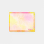 Abstracte kleurverloop Lichtgevende vreugde Post-it® Notes (Voorkant)