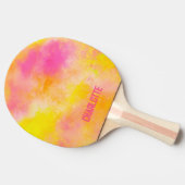 Abstracte kleurverloop Lichtgevende vreugde Tafeltennisbatje (Zijkant)