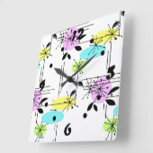 Abstracte klok met vierkante wand (Hoek)