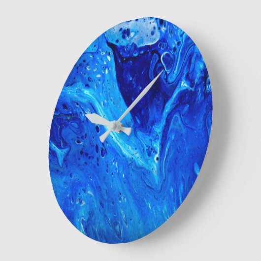 Abstracte klok met vloeibaar vloeibaar kunstontwer (Hoek)