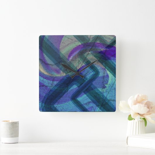 Abstracte klok voor industrieel landschap (Huis)