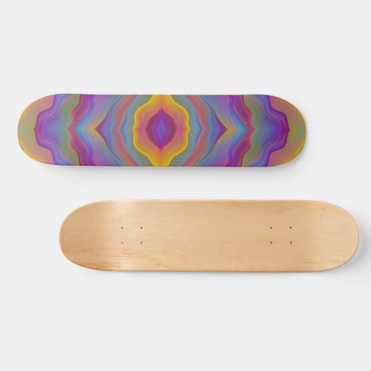 ABSTRACTE KLORFUL WAVY PERSOONLIJK SKATEBOARD (Horizontaal)