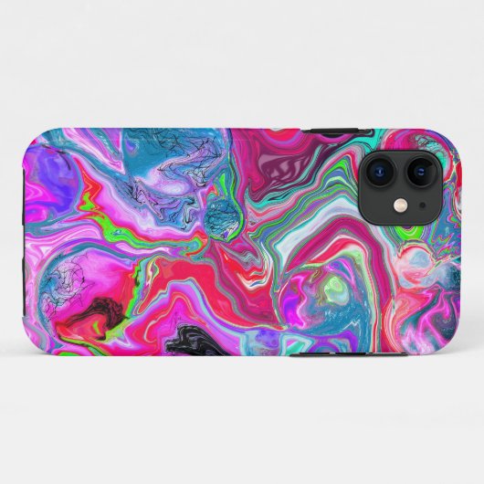 Abstracte knuppels voor kleurrijke zweepjes met ma Case-Mate iPhone case (Achterkant (horizontaal))