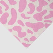 Abstracte koeienprint met hete roze kleur tissuepapier (Detail)