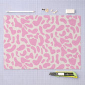Abstracte koeienprint met hete roze kleur tissuepapier (Craft)