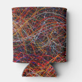 Abstracte Koelbox Verf Splatter Blikjeskoeler (Achterkant)